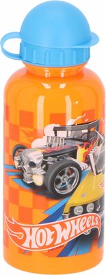 27604 Hot Wheels Drinkfles Oranje met blauwe dop