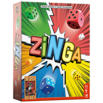 72054  999 Games Zinga Dobbelspel Reactiespel 