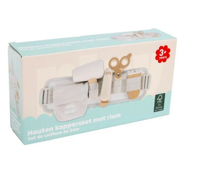 61018 Playing Kids Houten Kappersset met Riem