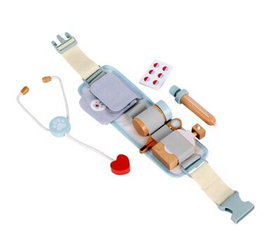 61117 Playing Kids Houten Dierenartsset met Riem