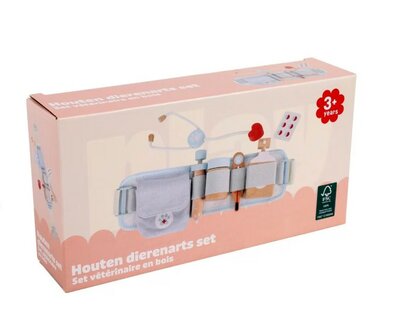 61117 Playing Kids Houten Dierenartsset met Riem