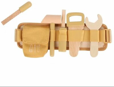 61025 Playing Kids Houten Gereedschapsset met Riem   