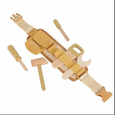 61025 Playing Kids Houten Gereedschapsset met Riem   