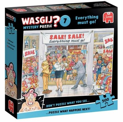 610076 Jumbo Puzzel Wasgij Mystery 7 Uitverkoop 500 stukjes