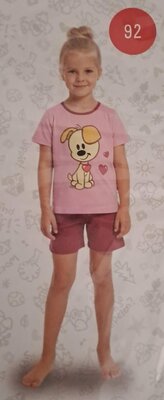 40544 Woezel en Pip Pyjama Roze Maat 92