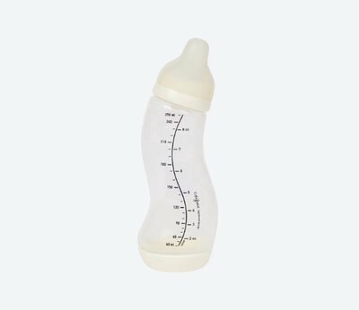 46648 Difrax Anti-Koliek Voedingsfles BPA-vrij 250 ml creme