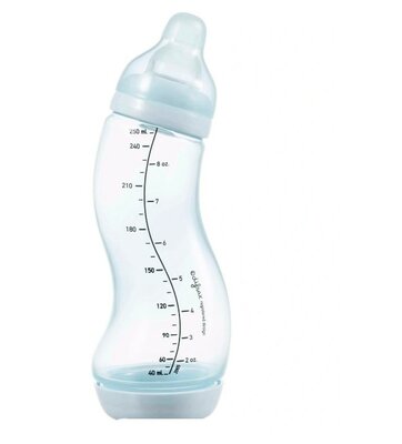 46570 Difrax Anti-Koliek Voedingsfles BPA-vrij 250 ml blauw