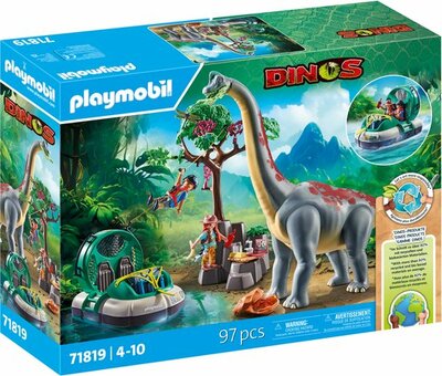 71819 PLAYMOBIL Dinos Brachiosaurus met hovercraft