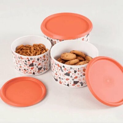 87918  Tupperware Terrazzo Koektrommel 960 ml