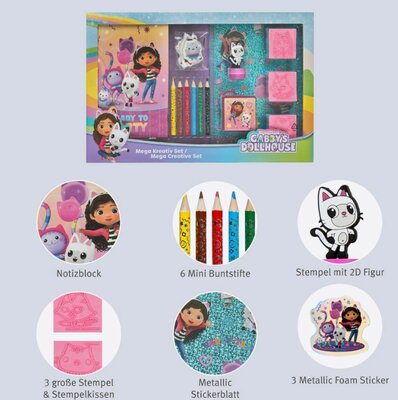 30493 Mega Kleur- en Stempelset Gabby's Dollhouse  15dlg.
