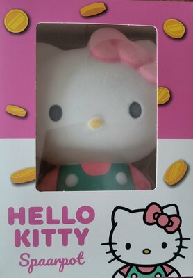 90124 Hello Kitty Spaarpot Groen/roze