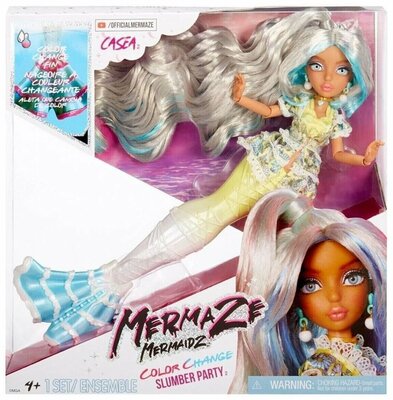 85183 Mermaze Mermaidz Slumber Party Casea Kleurveranderende Zeemeerminpop 34 cm