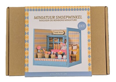 472096 DIY Miniatuur Snoepwinkel 9,5x9.8x9.1 cm
