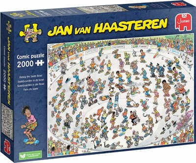 003466 Jumbo Jan van Haasteren Puzzel Skateboarden in de Bowl 2000 stukjes