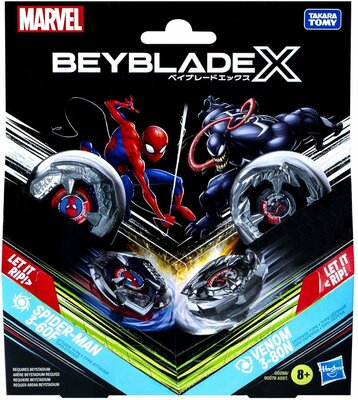 264183 Beyblade X Marvel-collab, Spider-Man 3-60F vs. Venom 3-80N