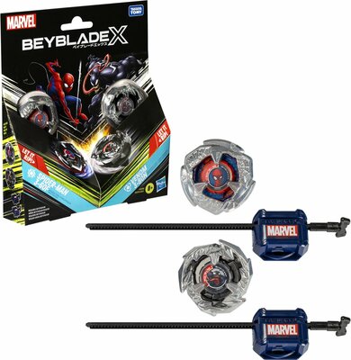 264183 Beyblade X Marvel-collab, Spider-Man 3-60F vs. Venom 3-80N